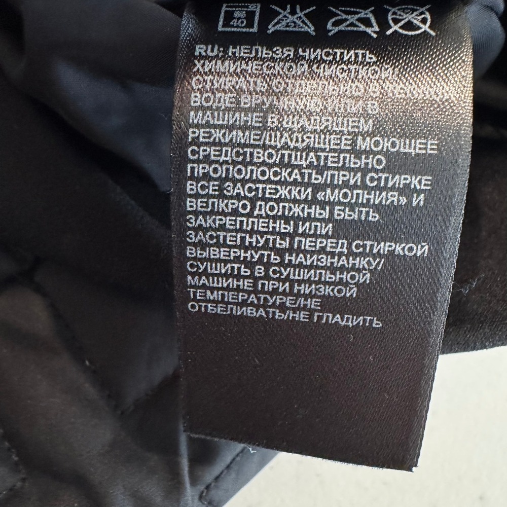 The North Face Womens XS Black Quilted Full Zip Jacket Diamond Pattern Insulated - Picture 7 of 7